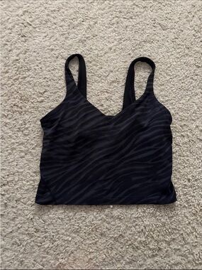 lululemon athletica Black Zebra-Print Align Tank